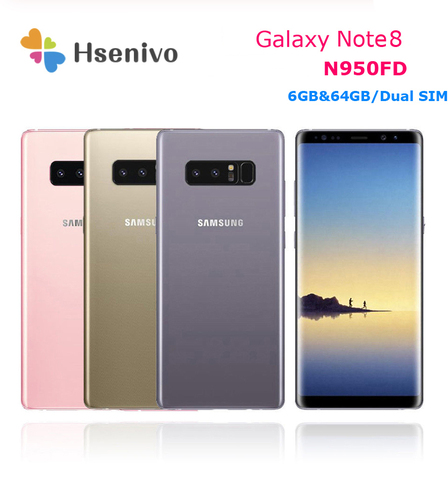 Samsung Galaxy Note8 Duos Note 8 N950FD Global Version 4G LTE Android Phone Exynos Octa Core 6.3