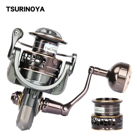 TSURINOYA Fishing Reel Jaguar 4000 5000 Double Spool Carp Reel 9+