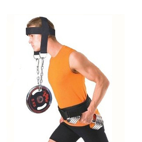 Neck Weight Lifting Grip Wrist Wraps Straps Strengh Exercise Fitness Body Building Adjustable Head Gym Neck Training Belt ► Photo 1/6