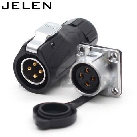 XHE20,  IP67 2/3/4/5/6/7/8/9/10/12 pin Waterproof connector, M20 Panel mount power cable connector plug and socket ► Photo 1/6