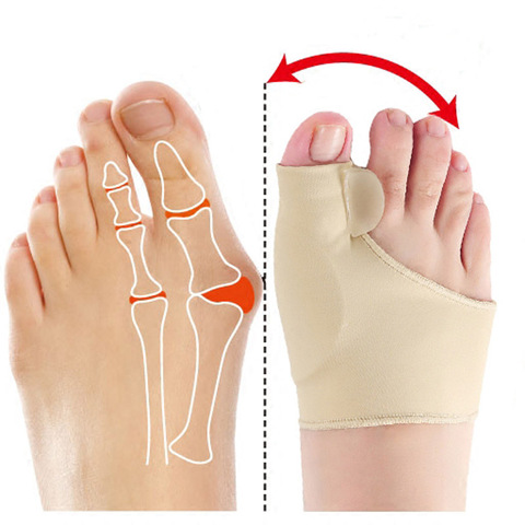 1Pair Big Bone Orthopedic Bunion Correction Pedicure Socks Silicone Hallux Valgus Corrector Braces Toes Separator Feet Care Tool ► Photo 1/4
