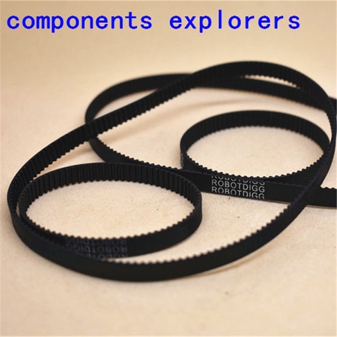 2GT Timing Belt 1140 1164 1180 1220 1240 1250 1310 1324 1340 1350 1360mm 6mm Width GT2 Closed Loop Rubber Belts ► Photo 1/6