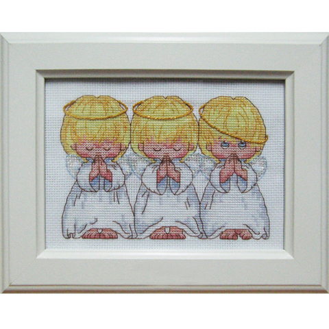 FREE Shipping Top Quality popular counted cross stitch kit Almost Perfect 3 little angels ► Photo 1/5