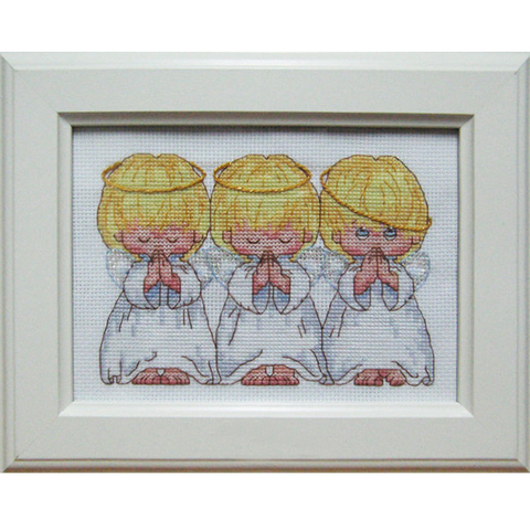 FREE Shipping Top Quality popular counted cross stitch kit Almost Perfect 3 little angels ► Photo 1/5