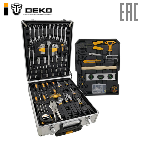 Set of tools for auto and home Deko ik187 (187 PCs.) ► Photo 1/6