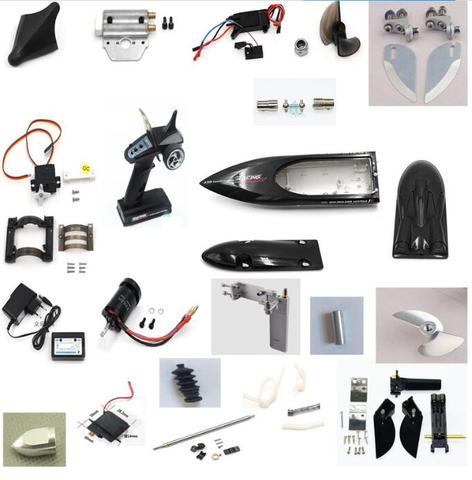 Feilun FT011 RC Boat metal upgrades Parts metal tail rudder propeller Water-cooled parts motor ESC body shell etc. ► Photo 1/6