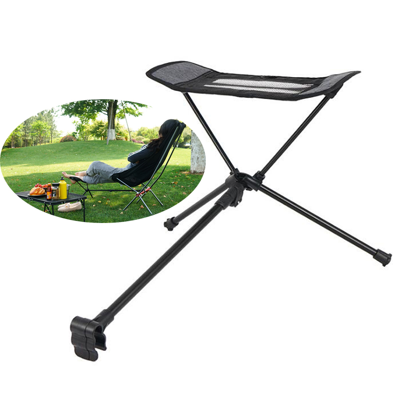 Folding Moon Chair Foot Rest, Reclining Outdoor Chair With Footrest