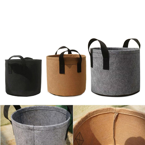 2 5 Gallon Plant  Grow Bags Growing Potato  home garden tools 7Gallon 10 Gallon planting  flower fruit Tree Fabric Pots ► Photo 1/6