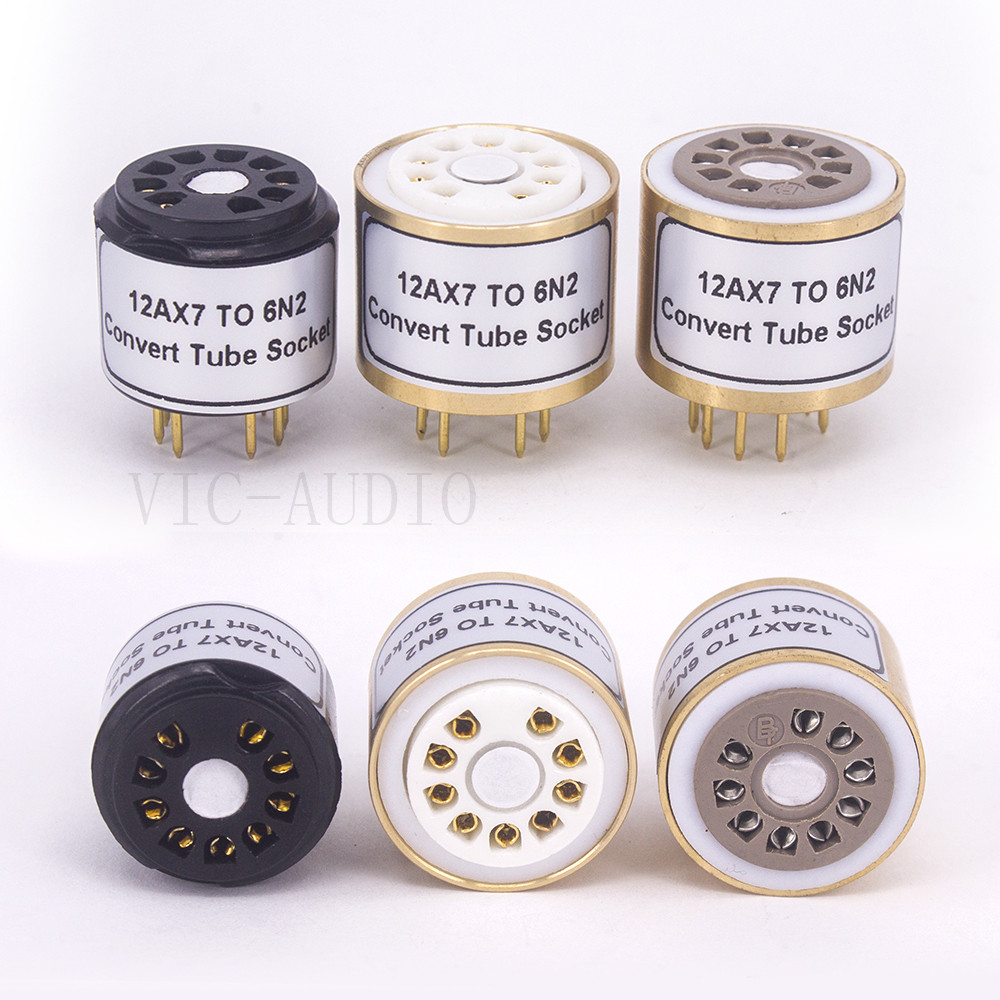 TO 6N2  Vacuum Tube socket Convert  Adapter HIFI Diy parts 1PC 12AX7 top 