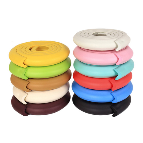 2M Self-adhesive Baby Safety Corner Pad Foam rubber Protection Bumper Furniture decoration Table edge Surround Protector Tape ► Photo 1/6