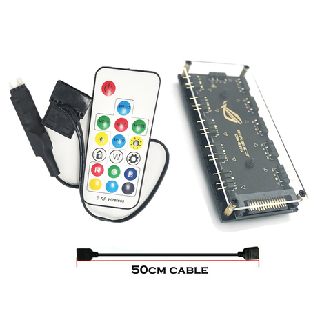 RGB Lighting kit, Molex 4P or SATA Power To 5V 3pin ARGB Controller Use For Bracket Fan Water Block Or Other 5V 3PIN argb Lights ► Photo 1/6