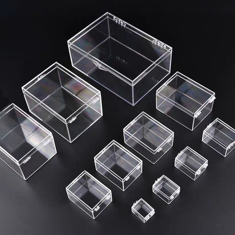 Many Sizes Plastic Box Transparent Small Box Rectangular Insect Shell Specimen Collection Display Box Desktop Storage Box ► Photo 1/6