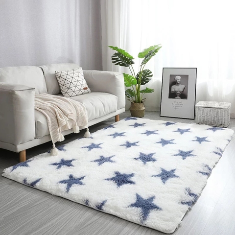 Large rugs for modern Living room carpet long-pile  check tie-dye craft carpet for the bedroom nordic fluffy rug floor mat New ► Photo 1/6