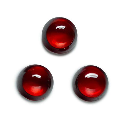 Size 4.0~12mm Round Cut Garnet Cabochon CZ Stone Synthetic Cubic Zirconia Stone ► Photo 1/4