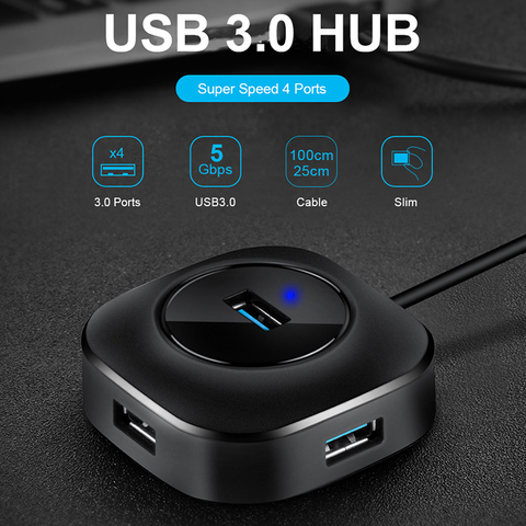 USB Hub 3.0 Multi USB Splitter 4 Port