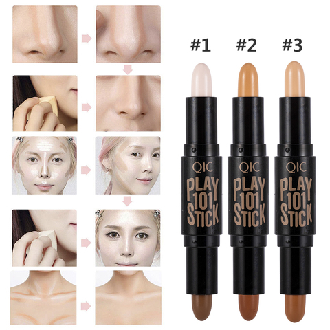 New Lady Facial Highlight Foundation Base Contour Stick Beauty Make Up Face Powder Cream Shimmer Concealer Camouflage Pen Makeup ► Photo 1/6