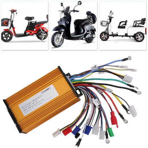 1000-1500W48/60/64/72/84V Electric Scooter Brushless Motor Controller For Three-Mode Sinusoid 12 Tube Motor Brushless Controller ► Photo 1/6
