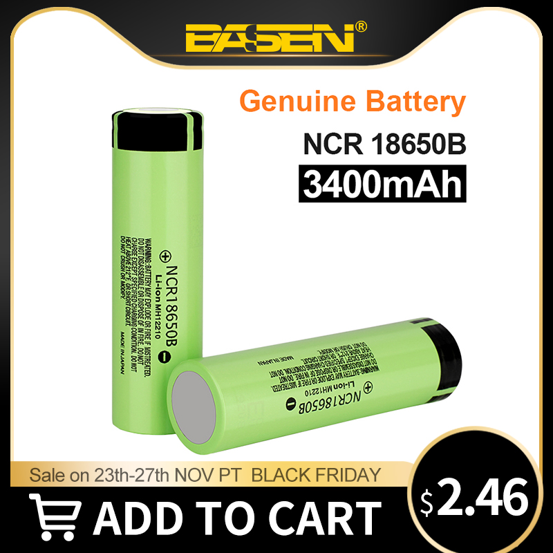 100% New Original NCR18650B 3.7 v 3400mah 18650 Lithium Rechargeable  Battery For Flashlight batteries - AliExpress
