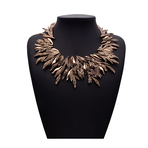 Vintage Gold Color Ethnic Maxi Statement Necklace Women Jewelry Personality Show Necklaces Pendants Facroty Sale Collares ► Photo 1/6