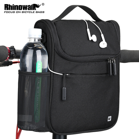 Rhinowalk 5L Bicycle bag bike cycling bag folding bike handlebar Bag front tube frame phone hole waterproof bike accessories ► Photo 1/6