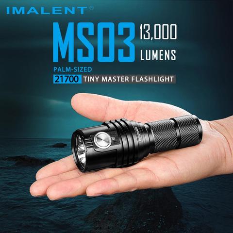 IMALENT MS03 13000 Lumens Flashlight Cree XHP70.2 Led Rechargeable Torch  Waterproof Portable with 21700 Battery ► Photo 1/6