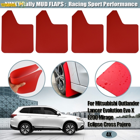 4x Wide Mud Flaps For Mitsubishi Pajero V20 V60 V80 2 3 4 V73 V93 V97 Mini Challenger Endeavor Mudflaps Splash Guards Mudguards ► Photo 1/6