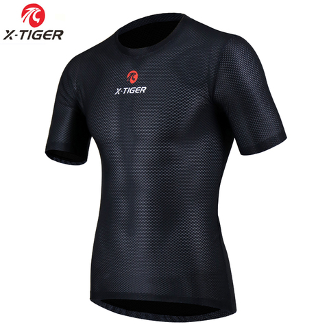 X-Tiger Pro Cycling Base Layers Bike Clothings Cool Mesh Superlight Bicycle Short Sleeve Shirt Breathbale Underwear Jersey ► Photo 1/6