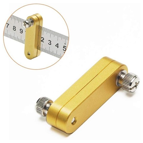 Fashion Steel Ruler Positioning Block Woodworking Scribe Drawing Mark Line Gauge Carpenter DIY Measuring Tool Carpenter Tools ► Photo 1/6