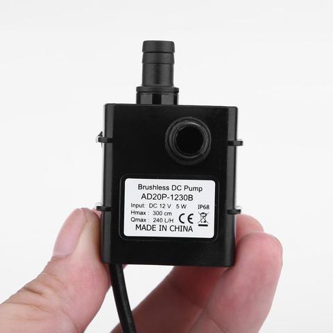 Ultra-quiet Mini DC12V 5W 240L/H Micro Brushless Water Pump Car Submersible Car Accessories ► Photo 1/6