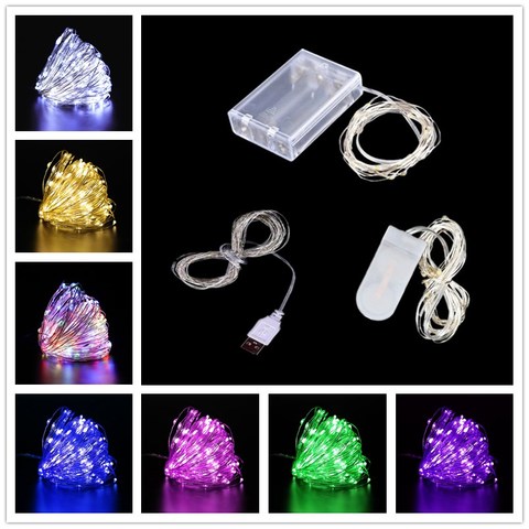 1m/2m/3m/5m/10m Fairy String Lights Led USB Outdoor Battery Operated Garland Christmas Decorations Xmas New Year Ornaments Decor ► Photo 1/6