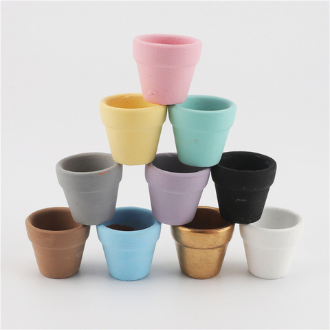 1 Piece Mini Teeny Colourful Terracotta Pot Clay Ceramic Pottery Planter Cactus Cute Flower Pots Succulent Nursery Pots ► Photo 1/6