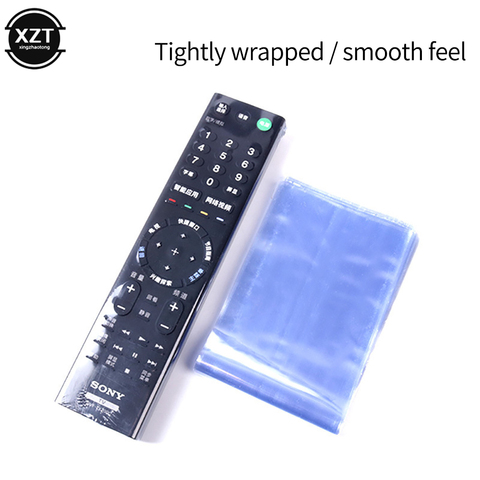 10Pcs Clear Shrink Film Bag TV/Air Condition Remote Control Transparent Case Cover Protective Anti-dust Controller Bag 6/8*25cm ► Photo 1/6