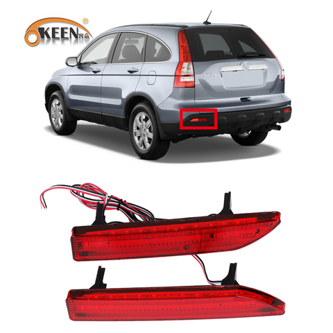 2PCS Led Tail Rear Bumper Light For Honda CRV 2007 2008 2009 LED Reflector Stop Brake Fog Lamp Stop Light ► Photo 1/6