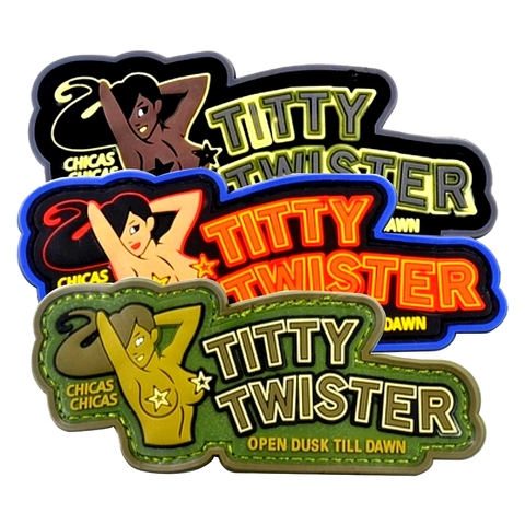 TITTY TWISTER PVC Patch Armband Badge Military Decorative Sewing Applique Embellishment Tactical Patches ► Photo 1/4