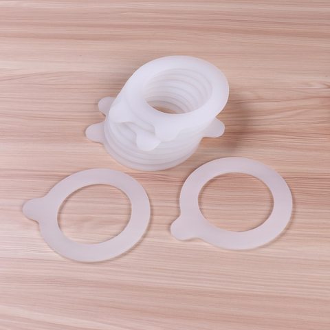 10Pcs Silicone Sealing Rings Gaskets Food Storege Jars Replacement Airtight Leak-proof Rubber Seals Rings for Mouth Canning Jars ► Photo 1/6