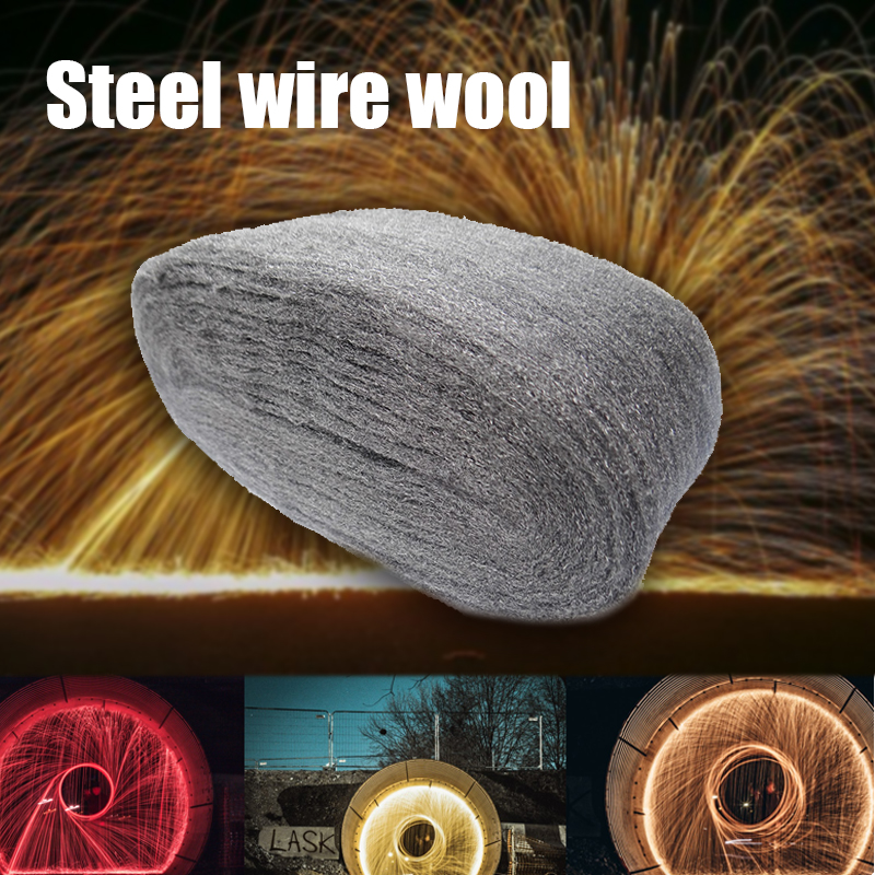 Steel Wire Wool Grade 0000 3.3m For Polishing Cleaning Remover Non Crumble Hot 