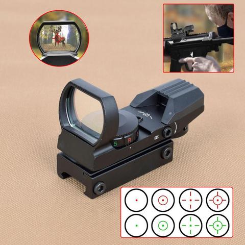 Tactical Scopes Optics Red Green Dot Sight Scope Sniper Handgun Airsoft Air Guns Reflex 4 Reticle For Hunting Sight ► Photo 1/6