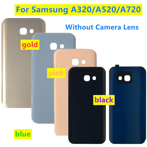 Back Door Rear Glass Battery Cover Replacement For Samsung A3 A5 A7 2017  A320 A520 A720 A320F A520F A720F Battery Back Case ► Photo 1/5