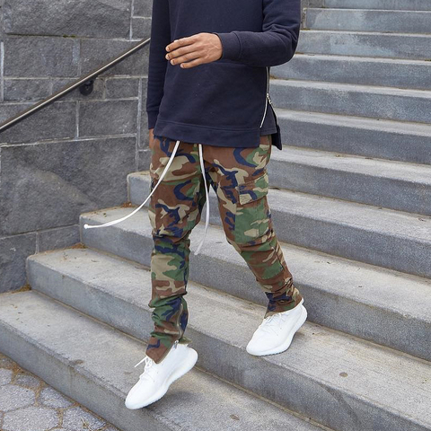 Camouflage Pants Men's Streetwear Trend Multi-pocket Ankle Zipper Skinny  Pants Europe America Men Hip-Hop Joggers Trousers - Price history u0026 Review  | AliExpress Seller - HANGJIA Official Store | Alitools.io