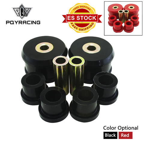 Front Control Arm Bushing Kit FOR VW Beetle 98-06 / Golf 85-06 / Jetta 85-06 Polyurethane BLACK,RED PQY-CAB01 ► Photo 1/6