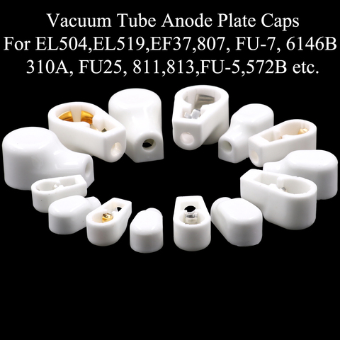 6.4mm 9mm 14mm Ceramic Vacuum Tube Anode Grid Cap For EL504 EL519 EF37 FU-7 807 310A 813 805 811 572B 809 Tubes ► Photo 1/6