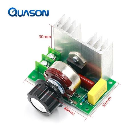 Hot AC 220V 4000W Adjustable Motor Speed Controller Electronic Volt Voltage Regulator SCR Dimmer Module ► Photo 1/5