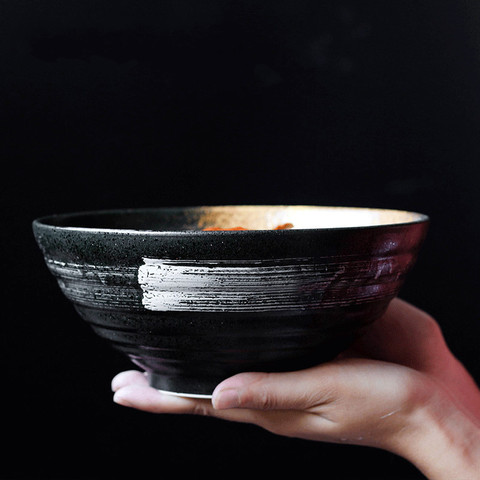 Japanese style ceramic 7.5 inch bowl ramen noodle soup retro tableware dinner bowl ceramic tableware ceramic mixing bowl ► Photo 1/5