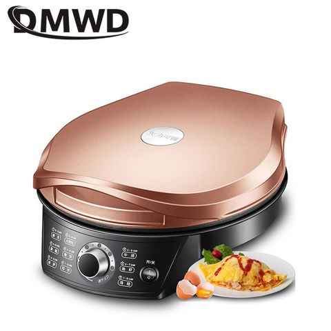 DMWD Household Double Side Heating Electric Skillet 220V Crepe Pancake Maker Automatic Pizza Pie Machine BBQ Tool Frying Pan ► Photo 1/4