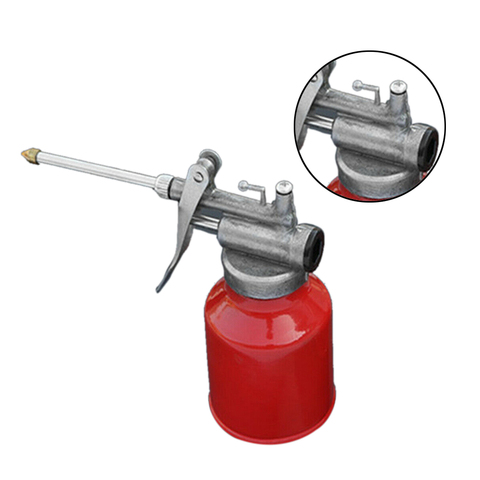 250ml Oil Can Die Cast Body With Rigid Spout Thumb Pump Workshop Oiler for Wholesale Drop Shipping ► Photo 1/6