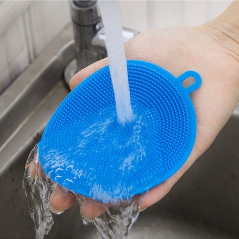 2022 Best Selling Dishwashing Towels Silicone Cleaning Brush Dish Towel Washing Rags Household Cleaner Tools Kitchen Dishcloth ► Photo 1/6