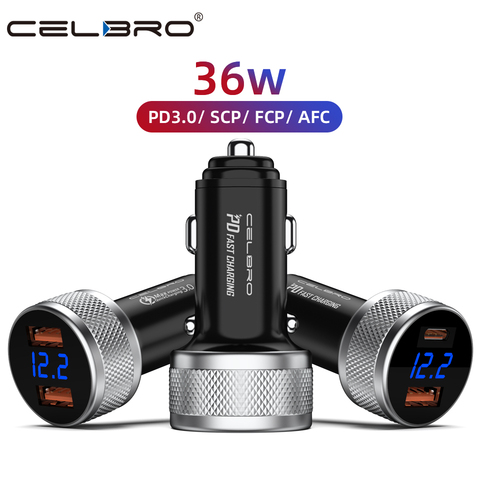 Quick Charge 3.0 Car Charger Usb Car Phone Charger Fast Charger Auto Charge Charging for Iphone Samsung S20 Xiaomi Mobile Phone ► Photo 1/6