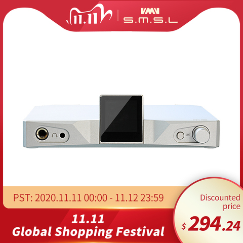 Clearance SMSL M9 Headphone Amplifier AK4490x2 32bit/768kHz DSD512 XMOS DAC Digital to Analog Converter  Balanced RCA Output ► Photo 1/1