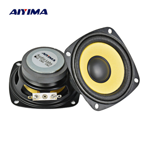 AIYIMA 2Pcs 3 Inch Portable Speaker 4 Ohm 10W Full Range Sound Amplifier Speaker Multimedia Loudspeaker DIY Amplifier Home Audio ► Photo 1/6