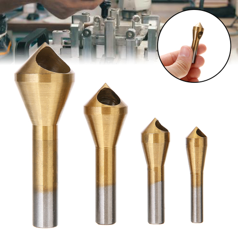 4Pcs Metal Cutting Drill 2-5/5-10/10-15/15-20mm HSS Countersink 90Degree Chamfering Mill Cutter Drill Bit Chamfer Deburring Tool ► Photo 1/6